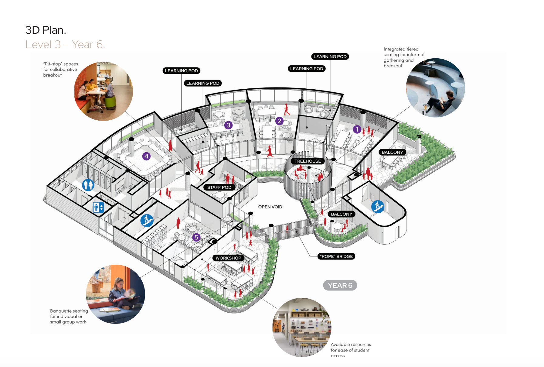 3D Plan Year 6 Floor